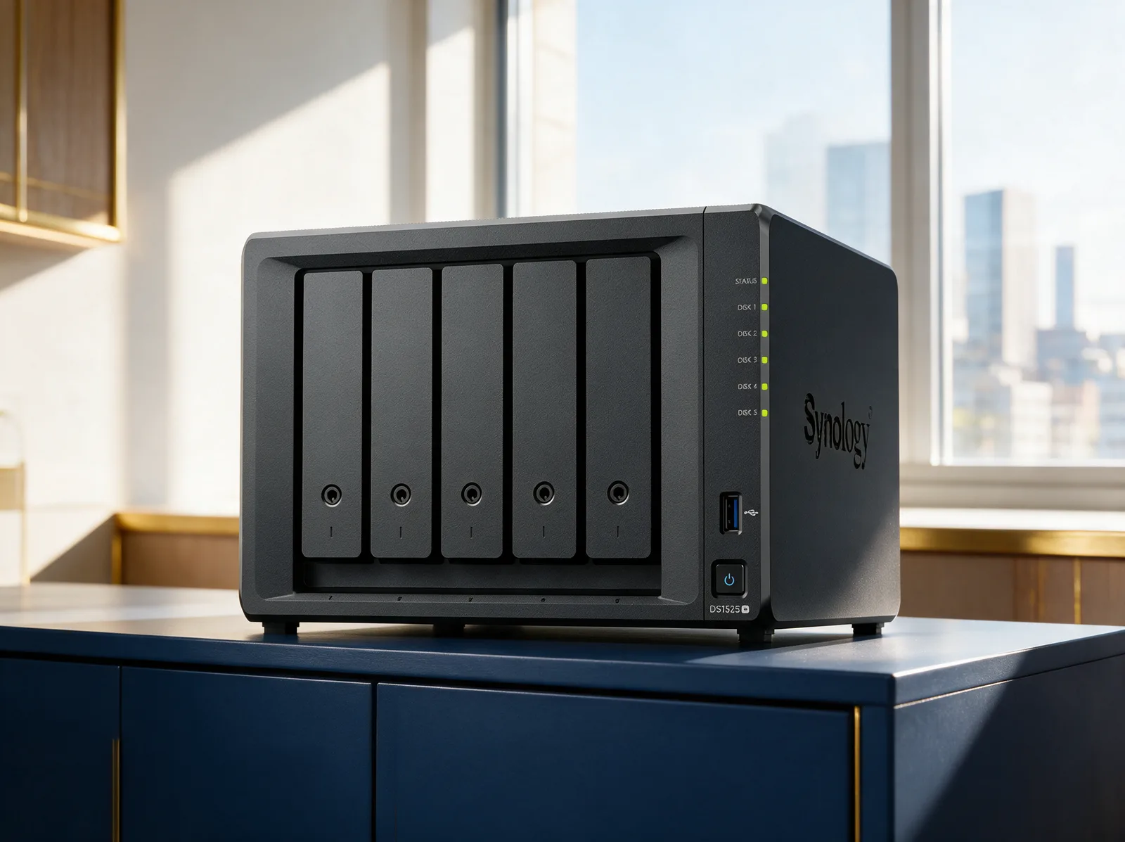 시놀로지 Synology DS1525+ 5bay 사무실 설치 예시