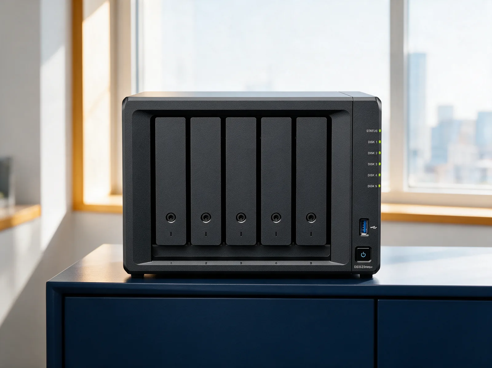 시놀로지 Synology DS1525neo+ 5bay 사무실 설치 예시