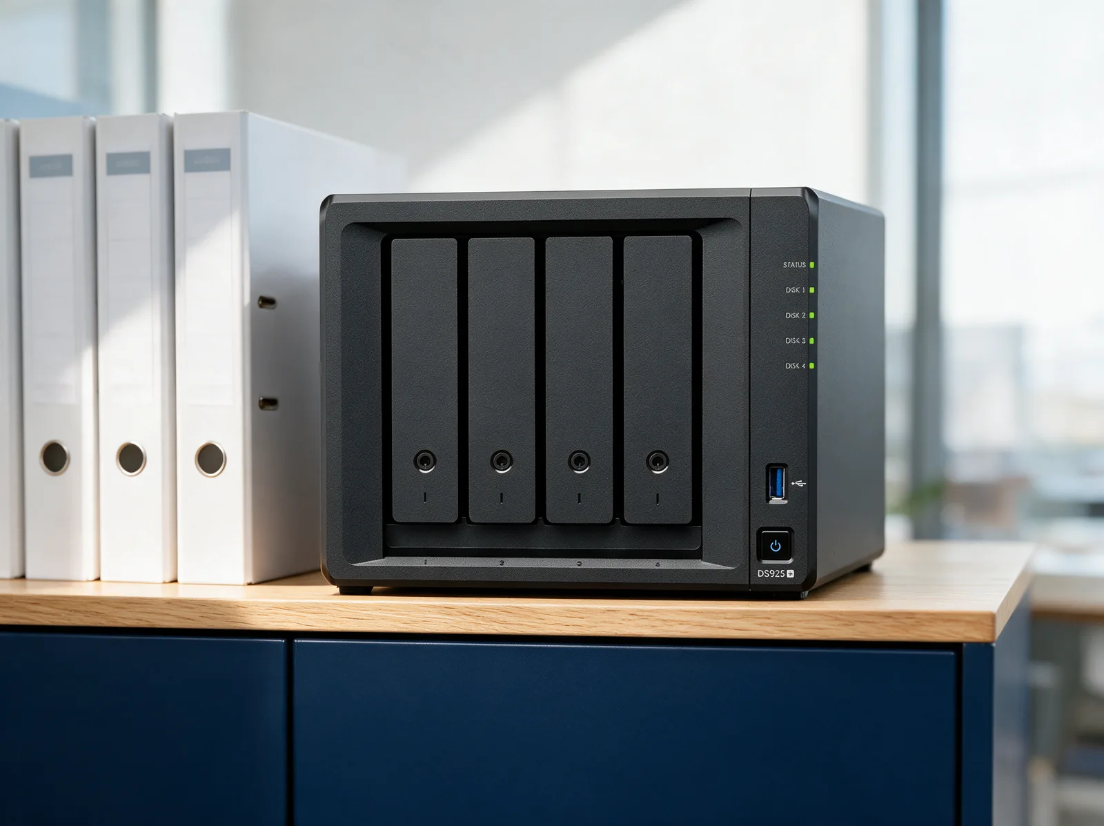 시놀로지 Synology DS925neo+ 4bay 사무실 설치 예시